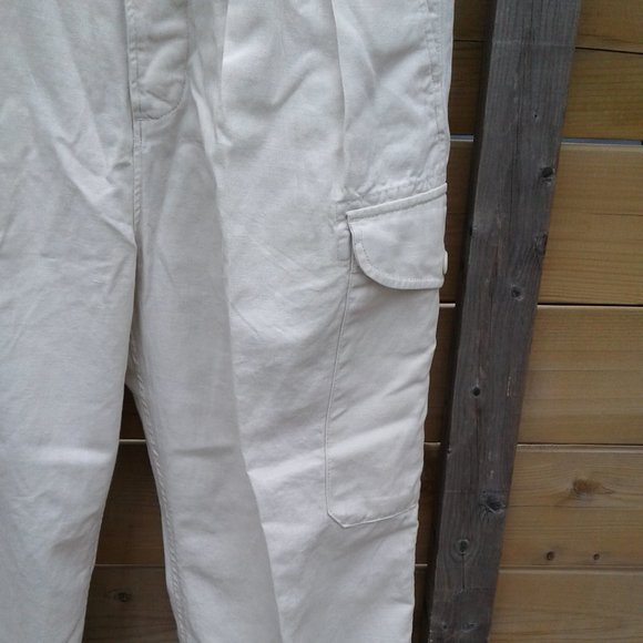 Banana Republic Heritage Explorer Linen Cotton Wide Leg Pant - Picture 9 of 9